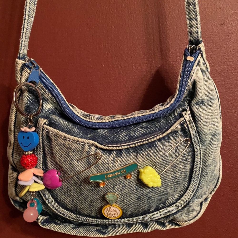 Small denim purse